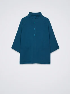 Knit Poncho With High Neck|Parfois Shop