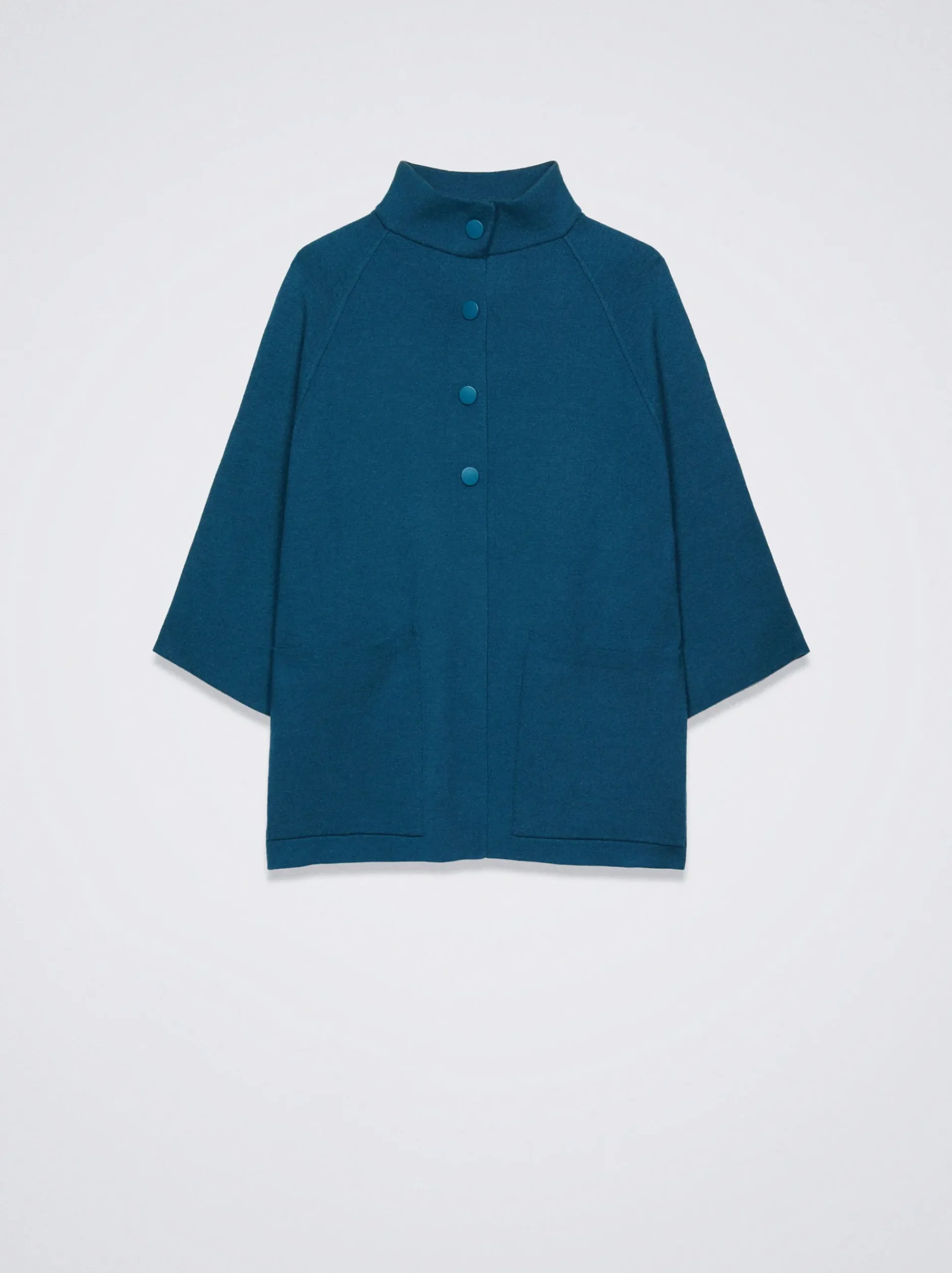 Knit Poncho With High Neck|Parfois Shop