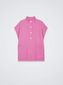 Knit Short-Sleeved Poncho|Parfois Flash Sale