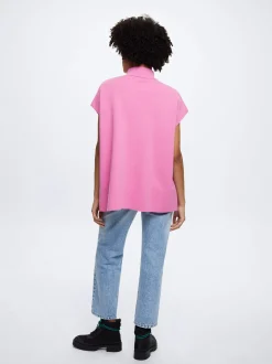 Knit Short-Sleeved Poncho|Parfois Sale