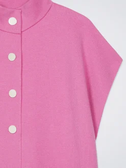 Knit Short-Sleeved Poncho|Parfois Sale