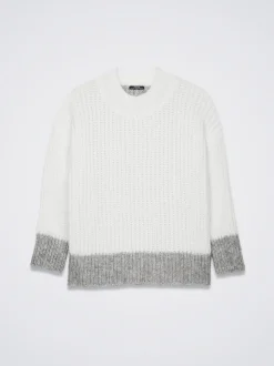 Knit Sweater With Color Block|Parfois Clearance