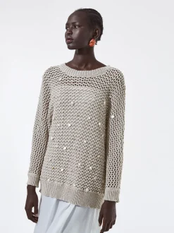Knit Sweater With Sequins|Parfois Clearance