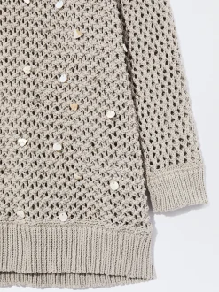 Knit Sweater With Sequins|Parfois Clearance