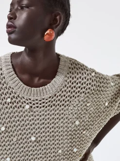 Knit Sweater With Sequins|Parfois Best Sale