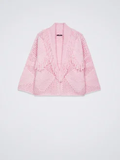 Knitted Cardigan With Fringes|Parfois Clearance