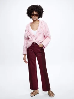 Knitted Cardigan With Fringes|Parfois Shop