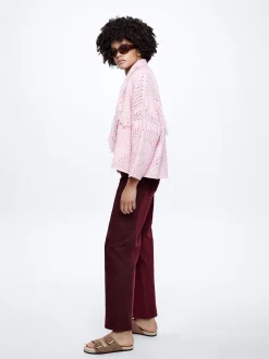Knitted Cardigan With Fringes|Parfois Shop