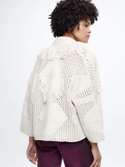Knitted Cardigan With Fringes|Parfois Store