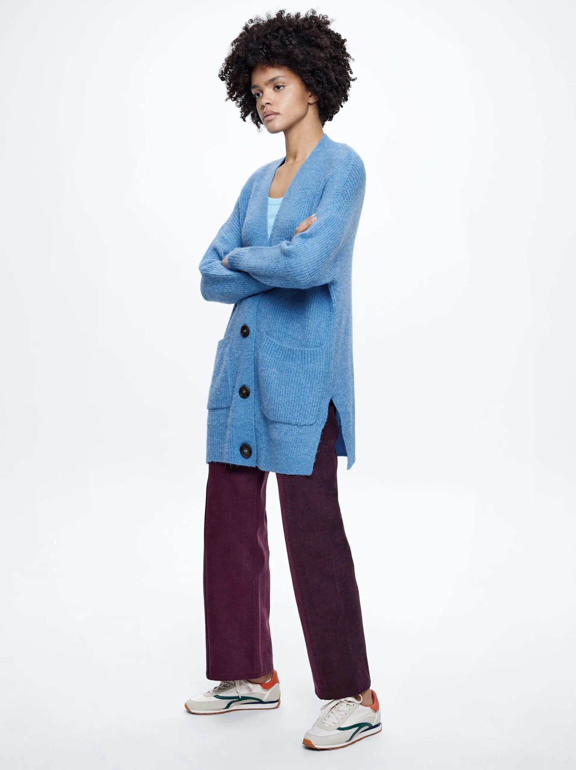 Knitted Cardigan With Pockets|Parfois Cheap