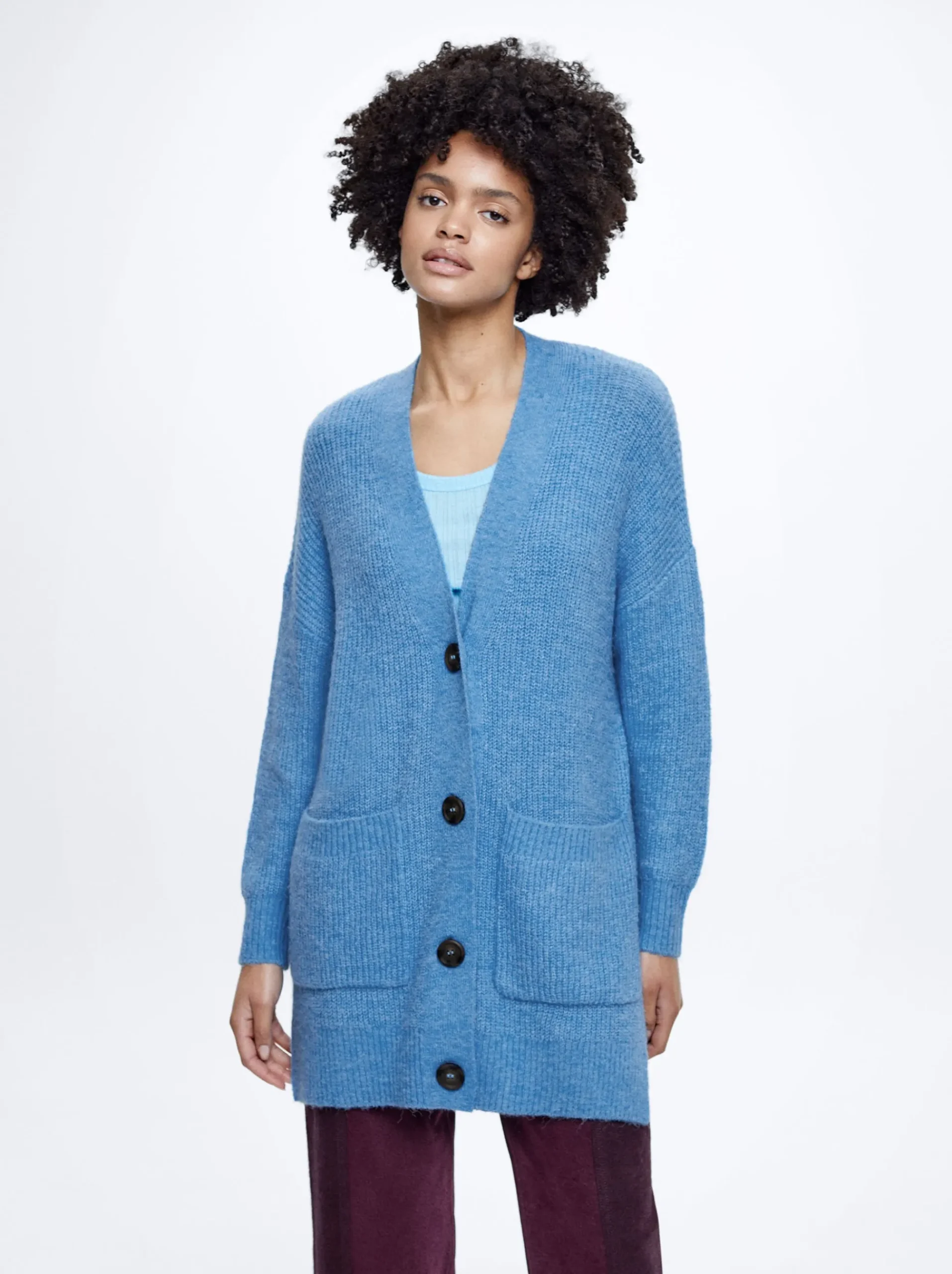 Knitted Cardigan With Pockets|Parfois Cheap