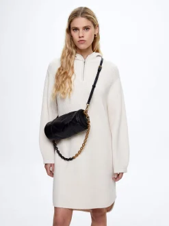 Knitted Dress With Hood|Parfois Hot