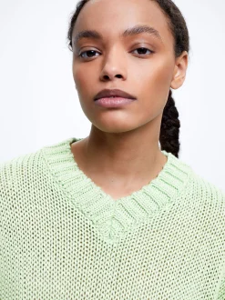 Knitted V-Neck Sweater|Parfois New