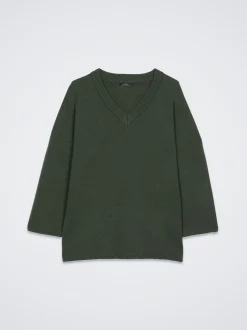 Knitted V-Neck Sweater|Parfois Sale