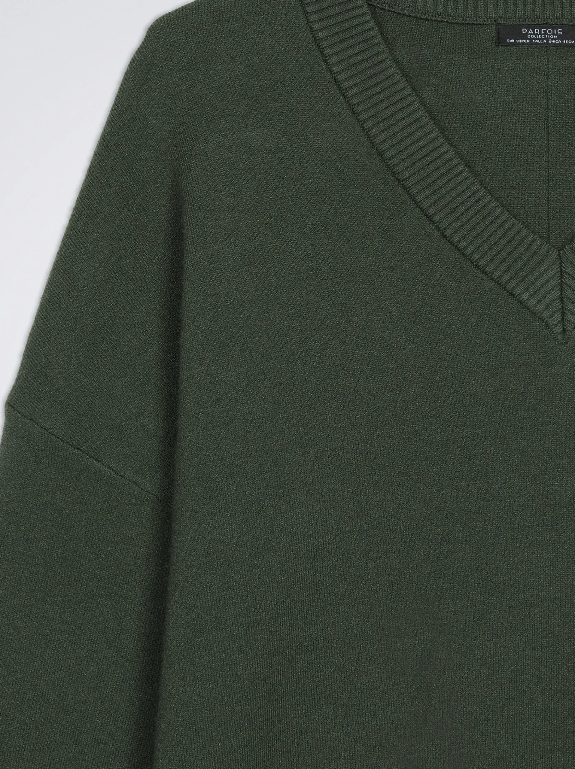 Knitted V-Neck Sweater|Parfois Sale