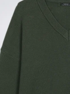 Knitted V-Neck Sweater|Parfois Shop
