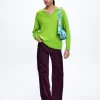Knitted V-Neck Sweater|Parfois Best Sale
