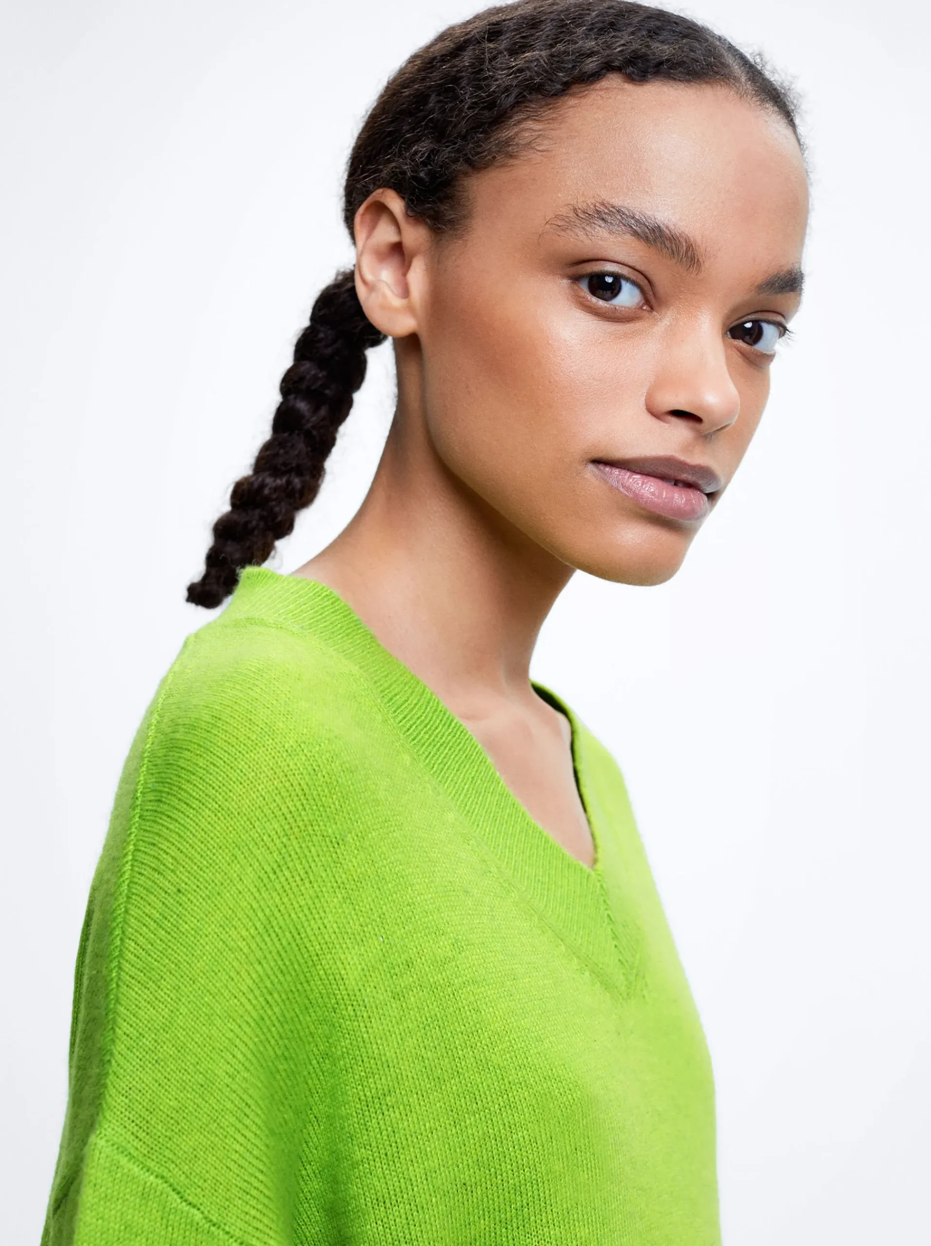 Knitted V-Neck Sweater|Parfois Best Sale