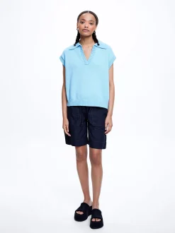 Knitted V-Neck Vest|Parfois Online