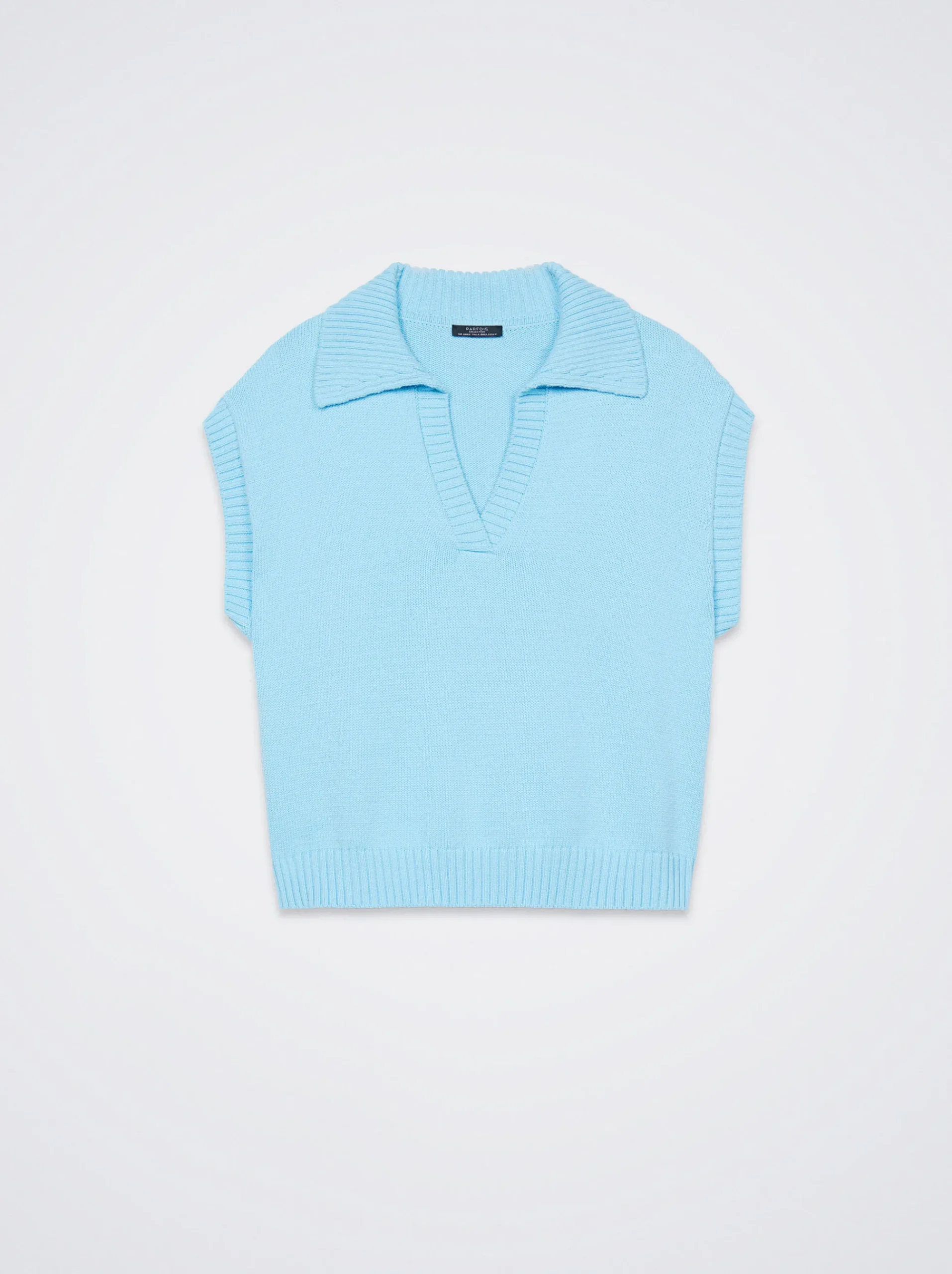 Knitted V-Neck Vest|Parfois Online