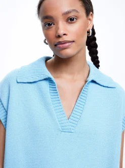 Knitted V-Neck Vest|Parfois Discount