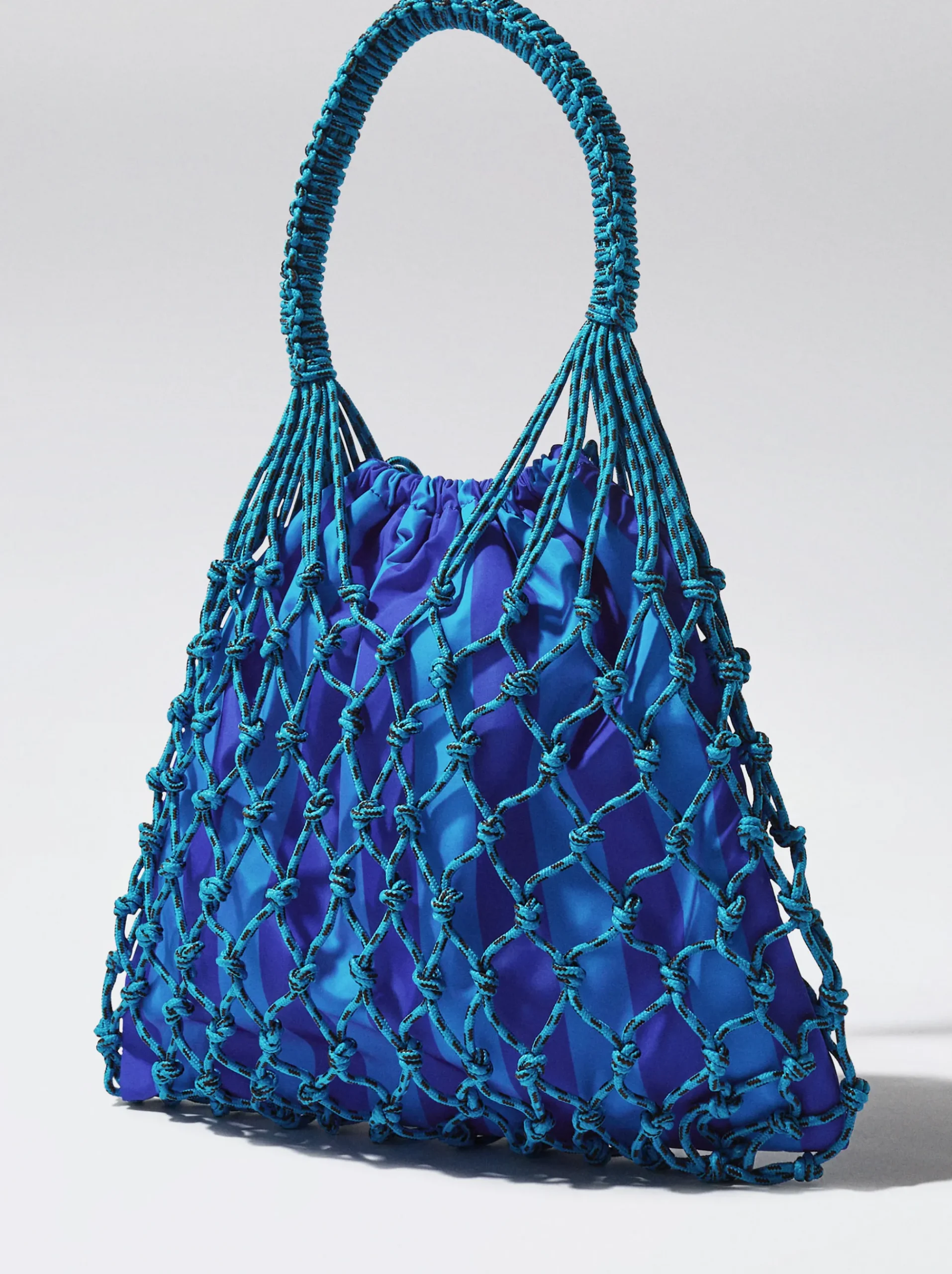 Knotted Cord Bag With Stripes|Parfois Store