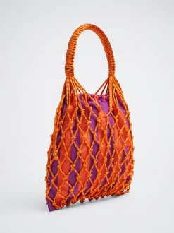 Knotted Cord Bag With Stripes|Parfois Cheap