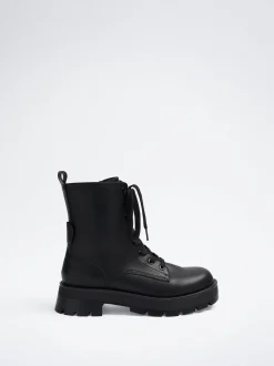 Laces Military Boots|Parfois Online