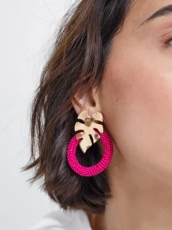 Leaf Earrings With Beads|Parfois New