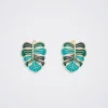 Leaf Earrings With Enamel|Parfois Store