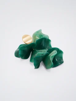 Leaf Earrings With Resin|Parfois Online