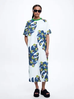 Leaf Print Midi Dress|Parfois Hot