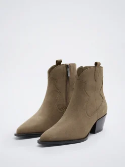 Leather Cowboy Boot|Parfois Cheap