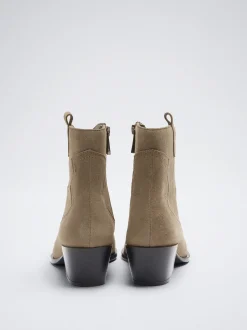 Leather Cowboy Boot|Parfois Cheap