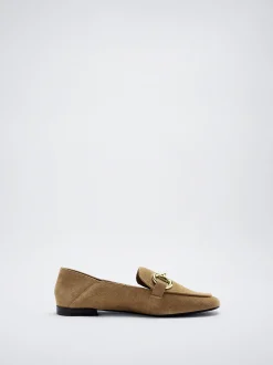 Leather Loafers With Buckle|Parfois Cheap