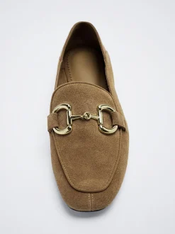 Leather Loafers With Buckle|Parfois Cheap