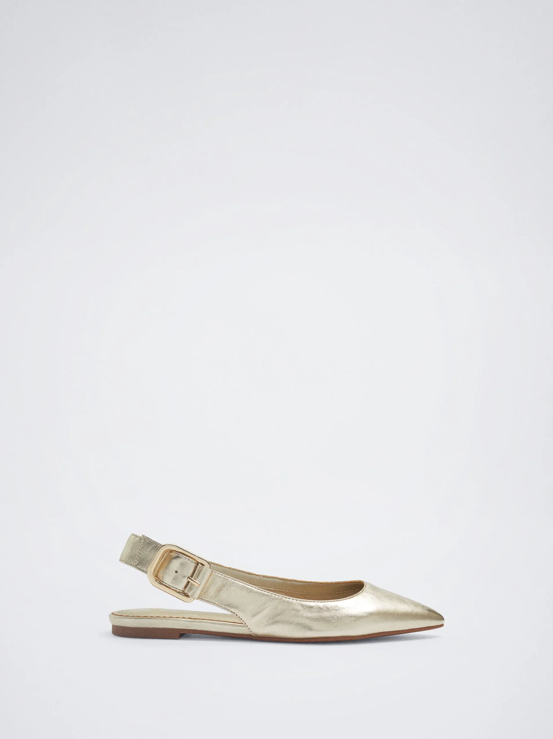 Leather Slingback Ballerinas|Parfois Sale
