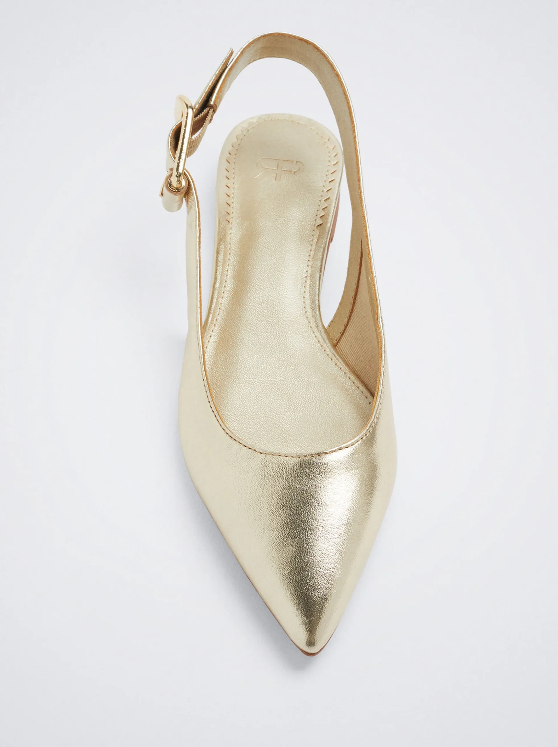 Leather Slingback Ballerinas|Parfois Sale