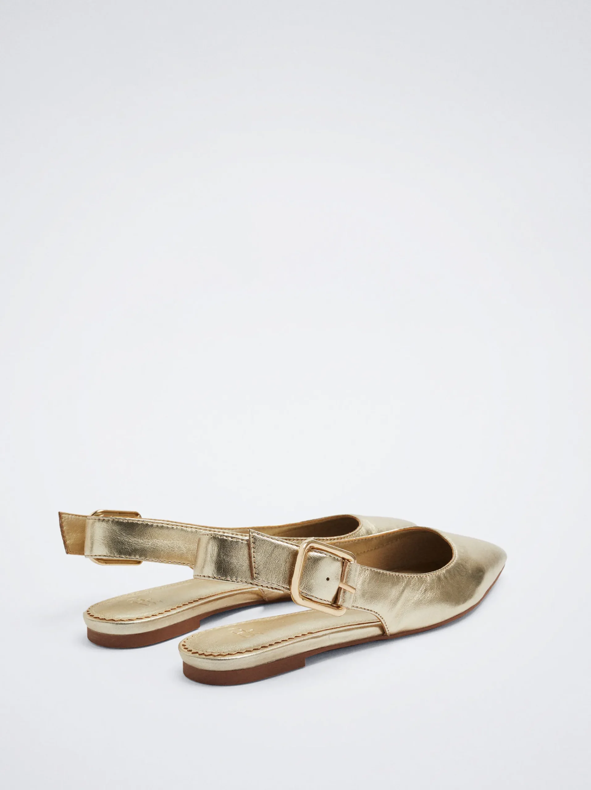 Leather Slingback Ballerinas|Parfois Sale