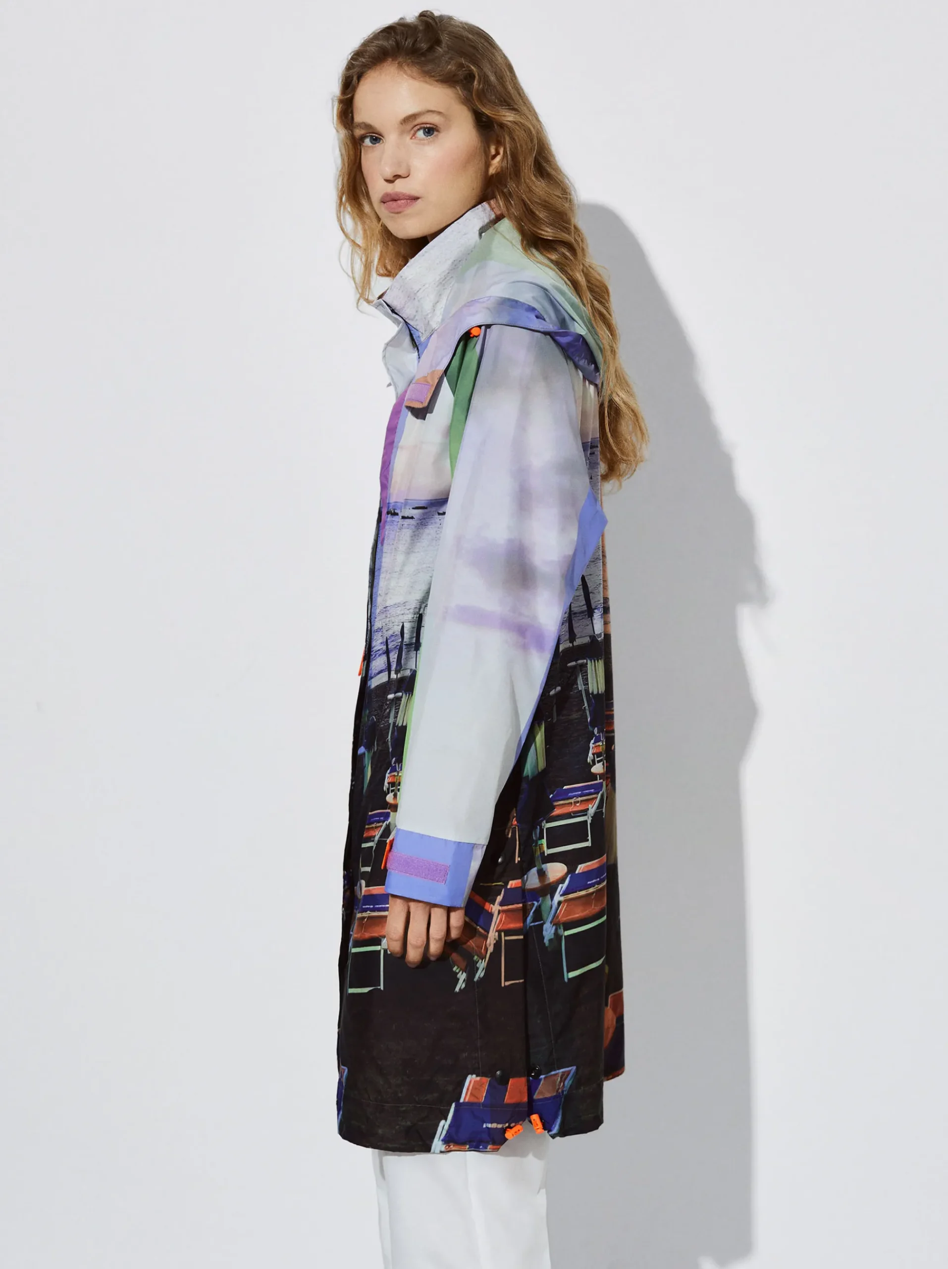 Light Printed Parka With Hood|Parfois Online