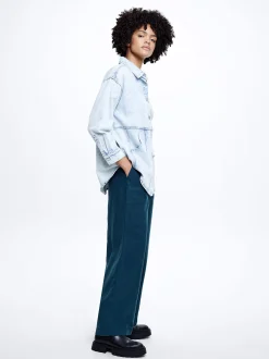 Linen Wide Leg Pants|Parfois Sale