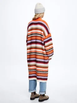Long Knitted Cardigan With Pockets|Parfois Best Sale