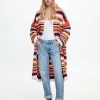 Long Knitted Cardigan With Pockets|Parfois Sale