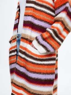 Long Knitted Cardigan With Pockets|Parfois Sale