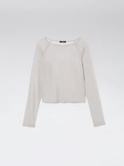 Long Sleeve Mesh Top|Parfois Outlet