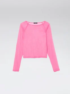 Long Sleeve Mesh Top|Parfois Clearance