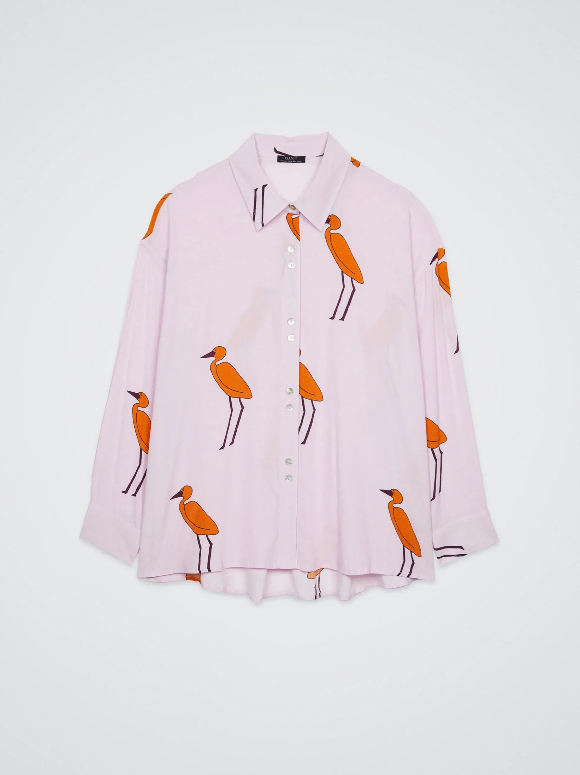 Long-Sleeved Printed Shirt|Parfois Cheap