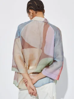 Lyocell Geometric Printed Shirt|Parfois Sale