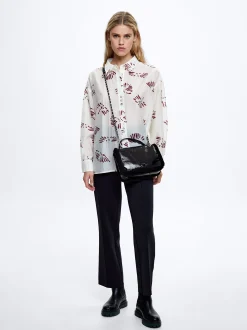Lyocell Printed Shirt|Parfois Outlet