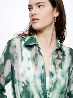 Lyocell Printed Shirt|Parfois Store